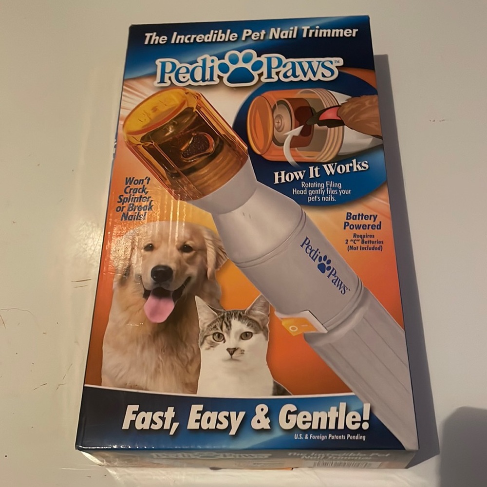 Pedi paws nail trimmer grinder grooming tool care clipper pet dog cat
